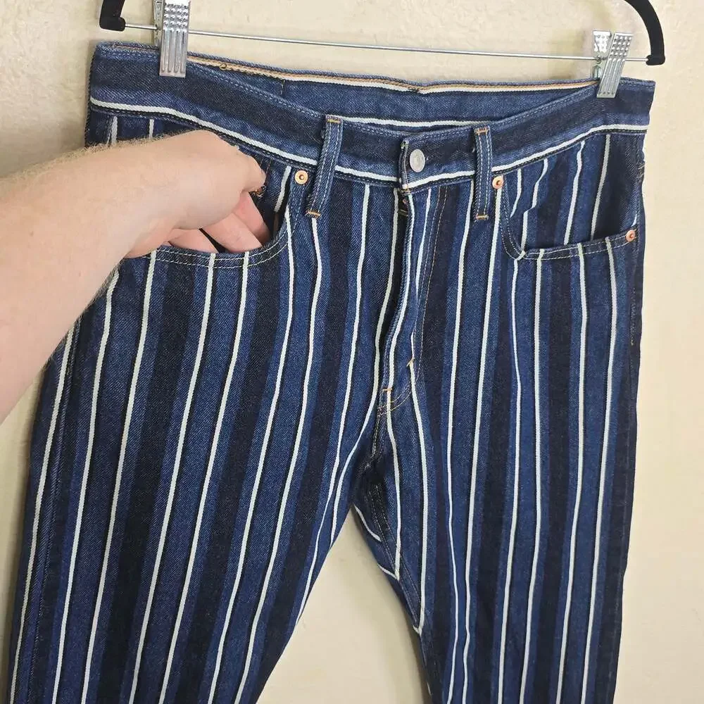 Levi's 512 Slim Taper Fit Striped Denim Jeans 34x30